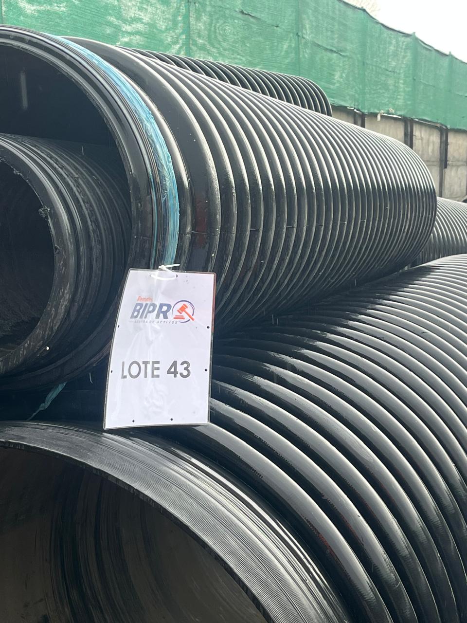 LOTE 43 TUBO HDPE ESTRUCTURADO DE 400